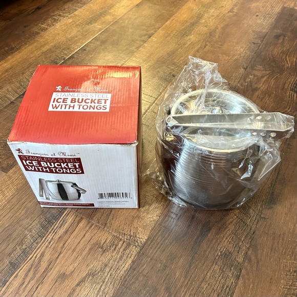 Ice Bucket with Tongs from Francois et Mimi, NWOT, NIB - Picture 8 of 10
